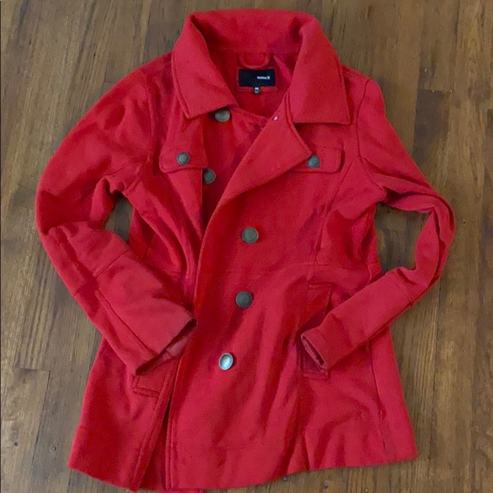 Red Hurley Peacoat